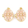 Brass Locket Pendants KK-D232-08G-2