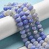 Natural Banded Agate/Striped Agate Beads Strands G-E605-A02-02G-2