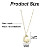 1Pc Initial Letter Brass Pendant Necklaces NJEW-YW0001-24G-2