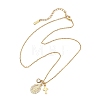 Brass Micro Pave Clear Cubic Zirconia Virgin & 304 Stainless Steel Religion Cross Pendant Necklaces for Men Women NJEW-JN06102-3