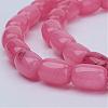 Barrel Shaped Gemstone Natural Rhodochrosite Stone Beads Strands G-S114-10-3