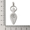 Non-Tarnish 304 Stainless Steel Pendants STAS-O005-06P-3