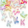 20Pcs UV Plating Transparent Acrylic European Beads OACR-TADJ0001-19K-2