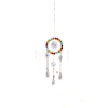 Colorful Glass with Iron Suncatchers for Garden Outdoor Hanging Decorations PW-WGA80D5-04-1