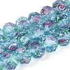 Handmade Luminous Lampwork Beads Strands LAMP-N037-01E-1