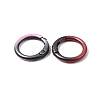 Spray Paint Alloy Spring Gate Rings FIND-C086-03A-2