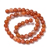 Natural Agate Beads Strands G-G754-06-8mm-8