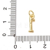 Brass Micro Pave Cubic Zirconia Pendants KK-D019-28G-4