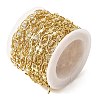 Handmade Brass Pave Clear Cubic Zirconia Oval Link Chains CHC-G027-02LG-2