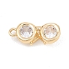 Brass Micro Pave Cubic Zirconia Pendants KK-A283-02B-G-1