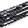 Baking Paint Transparent Glass Beads Strands DGLA-N011-6mm-10-1
