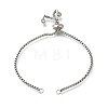 Adjustable 304 Stainless Steel Slider Bracelet/Bolo Bracelets Making STAS-I153-03P-01-1