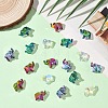 20Pcs Transparent Glass Beads GLAA-YW0005-34-4