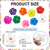 9Pcs 9 Colors Flower EVA Alligator Hair Accessories PHAR-PH0001-25-2