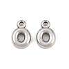 304 Stainless Steel Pendants STAS-S186-12O-P01-1