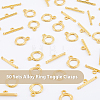 50 Sets Alloy Ring Toggle Clasps FIND-DC0002-77-3
