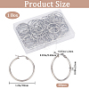 SOFPLATE 30 Pairs 304 Stainless Steel Hoop EarRing Shapes EJEW-SP0001-02A-P-2