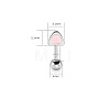 316L Surgical Stainless Steel Enamel Pink Cat Ear Shaped Cartilage Earrings for Women FS-WGA9D26-05-1