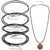 10Pcs 4 Styles Round Leather Cord Necklaces Making MAK-CL0001-06A-8