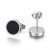 304 Stainless Steel Stud Earrings EJEW-L230-06-3