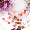 Mixed Frosted Acrylic Tulip Flower Bead Caps X-PL543-2