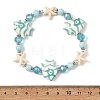 Natural Howlite Beaded Bracelets BJEW-JB14226-5