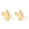 304 Stainless Steel Resin Stud Earrings SA-CBAF6AD-18G-C-4