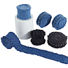 6Pcs 6 Colors Denim Fabric Ribbon DIY-CY0003-63-1