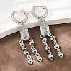 Brass Micro Pave Cubic Zirconia Chandelier Earrings KK-CBA8324-15P-2