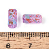 Picasso Transparent Glass Bugle Beads SEED-N010-02B-3
