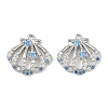 Brass Micro Pave Cubic Zirconia Charms KK-F906-13P-1