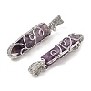 Natural Amethyst Pendants G-K338-28P-06-2