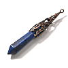 Dyed Natural Lapis Lazuli Pointed Big Pendants G-P560-02R-17-2