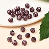 Polymer Clay Rhinestone Beads RB-A053-6mm-10-4