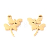 304 Stainless Steel Charms STAS-O142-61G-2