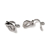 Tarnish Resistant 304 Stainless Steel Clip-on Earring Findings STAS-E192-05P-2