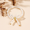 Imitation Pearl Finger Rings for Women PO9869-3