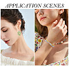 4 Strands 4 Colors AB Color Plated Opaque Glass Beads Strands GLAA-TADJ0001-20C-8