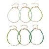 Glass Bead Bracelets BJEW-JB12957-4