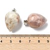 Natural Cherry Blossom Agate Pendants GG-K002-13F-3