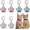6Pcs 3 Colors Alloy Rhinestone Pendant Decoration HJEW-CA0001-26-1