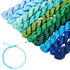   9 Bundles 9  Colors Nylon Chinese Knotting Cord NWIR-PH0002-06A-02-1