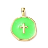 Brass Enamel Pendants LS-KK-G417-01LG-03-1