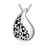 Stainless Steel Cremation Box Pet Memorial Pendant Cable Chain Necklace PW-WGD4062-01-1