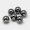 Non-magnetic Synthetic Hematite Beads G-P162-02-4mm-1