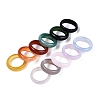 Dyed Natural Agate Finger Rings for Unisex G-Q601-44-2