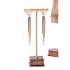 1-Tier Brass Bar Earring Organizer Display Racks ODIS-B002-03B-2