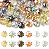 60Pcs 6 Colors Electroplate Transparent Glass Beads EGLA-YW0005-78-1