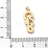 Brass Enamel Pendants RB-CBA2CEF-02G-02-3