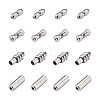 Fashewelry 16Sets 4 Style 304 Stainless Steel Screw Clasps STAS-FW0001-08P-10